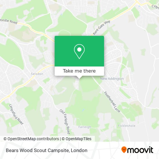 Bears Wood Scout Campsite map
