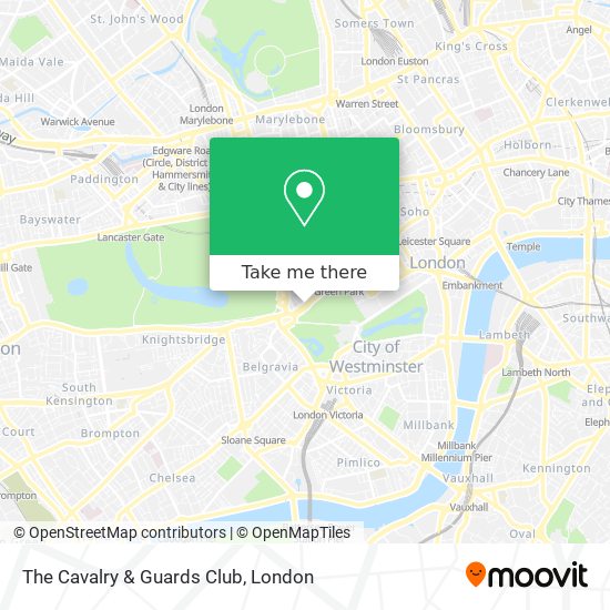 The Cavalry & Guards Club map