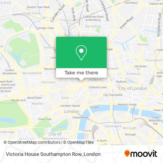 Victoria House Southampton Row map