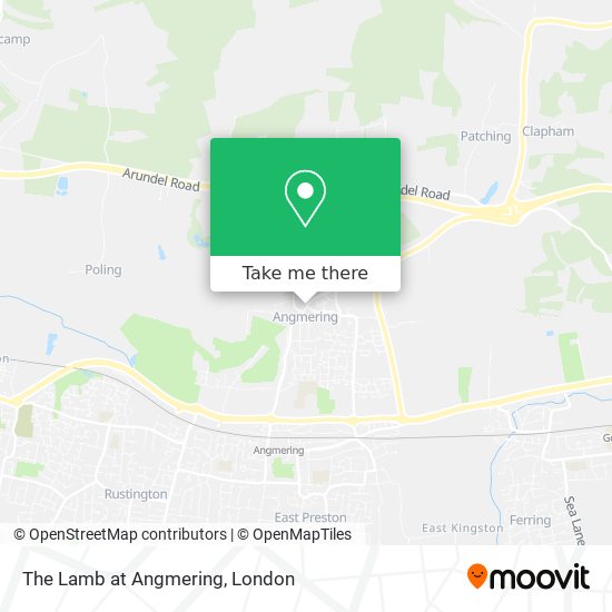 The Lamb at Angmering map