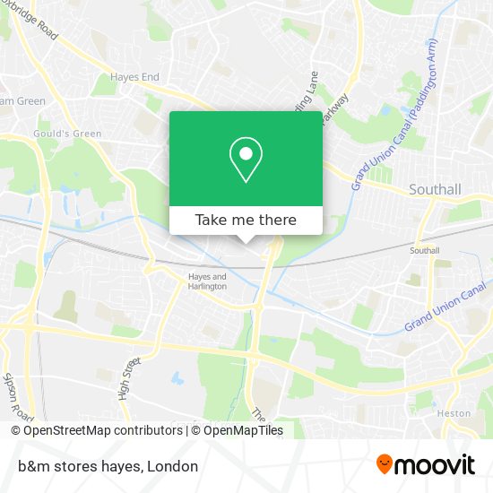 b&m stores hayes map