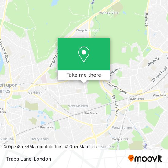Traps Lane map