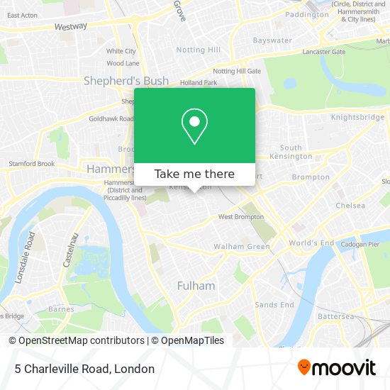 5 Charleville Road map