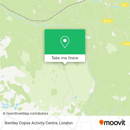 Bentley Copse Activity Centre map