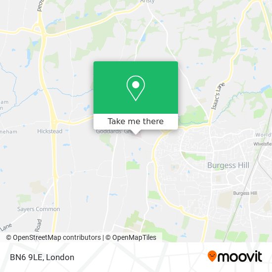 BN6 9LE map