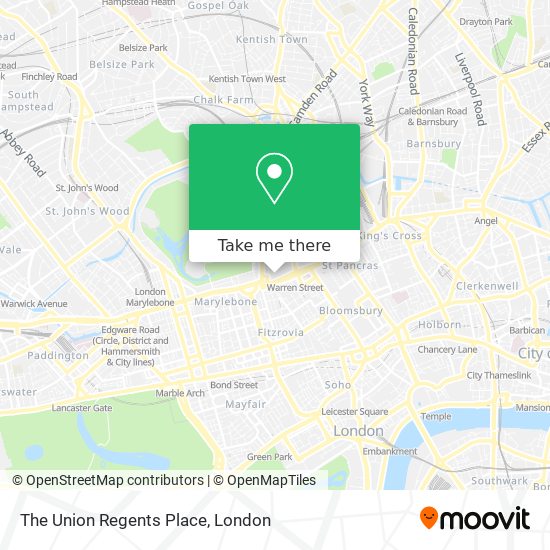 The Union Regents Place map