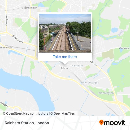 Rainham Station map