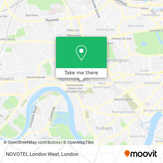 NOVOTEL London West map