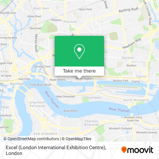 Excel (London International Exhibition Centre) map