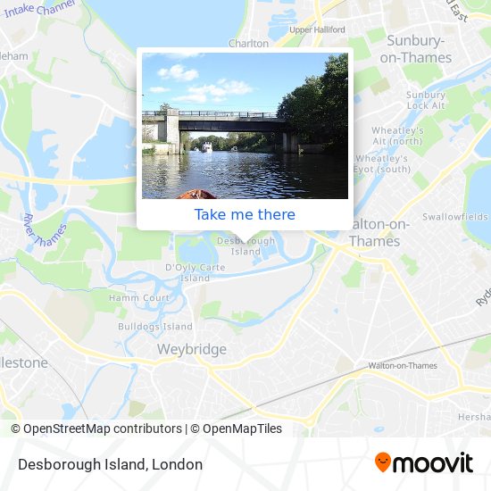 Desborough Island map