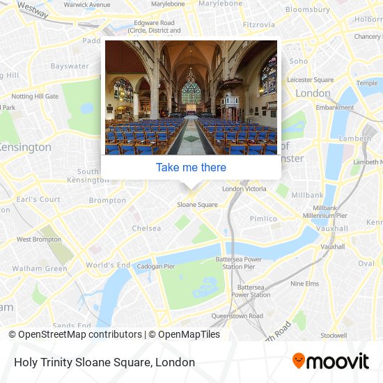 Holy Trinity Sloane Square map