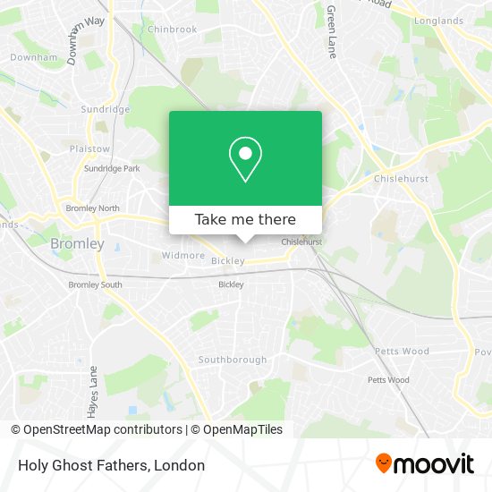 Holy Ghost Fathers map