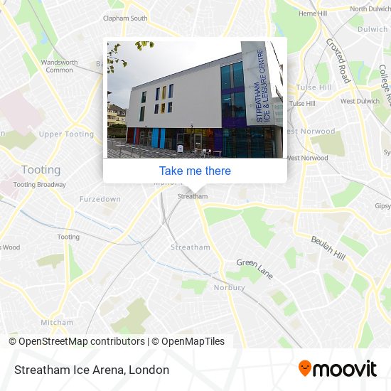 Streatham Ice Arena map