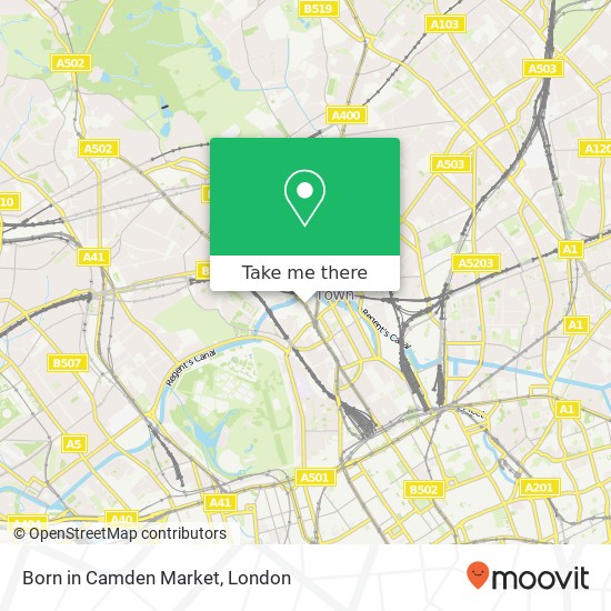 Born in Camden Market, Camden High Street NW1 London NW1 8 map