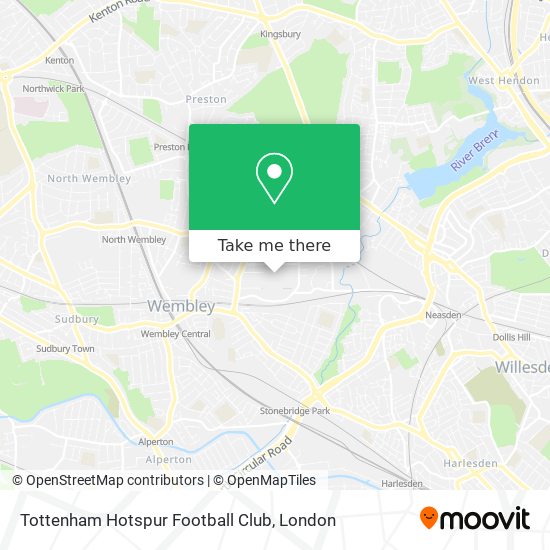 Tottenham Hotspur Football Club map