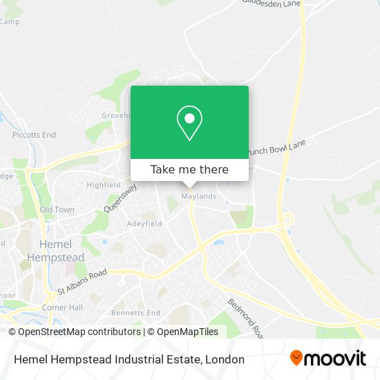 Hemel Hempstead Industrial Estate map