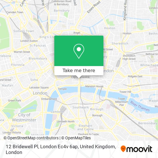 12 Bridewell Pl, London Ec4v 6ap, United Kingdom map