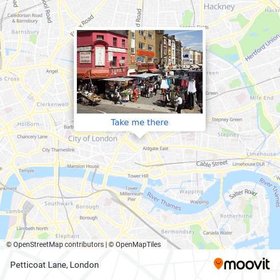 Petticoat Lane map