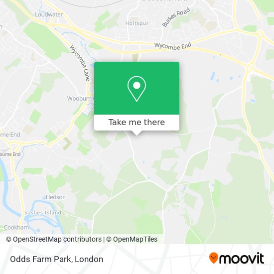Odds Farm Park map