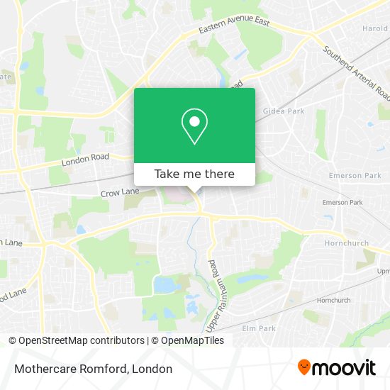Mothercare Romford map