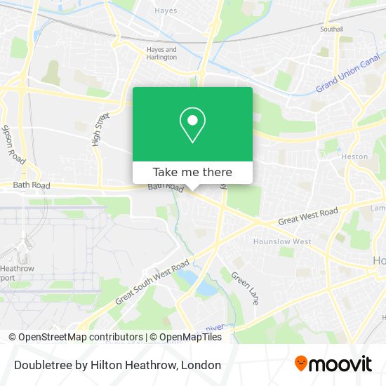 Doubletree by Hilton Heathrow map