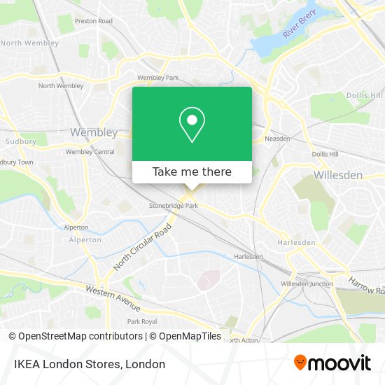 IKEA London Stores map