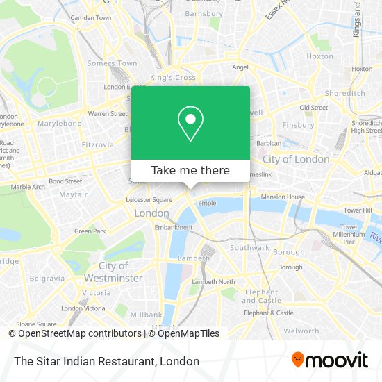 The Sitar Indian Restaurant map