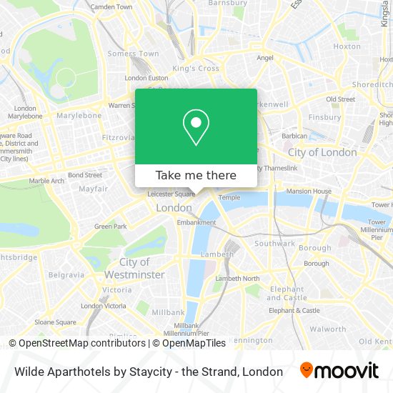 Wilde Aparthotels by Staycity - the Strand map