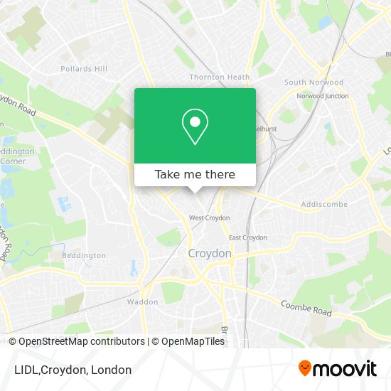 LIDL,Croydon map