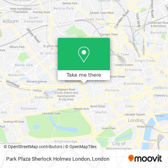 Park Plaza Sherlock Holmes London map