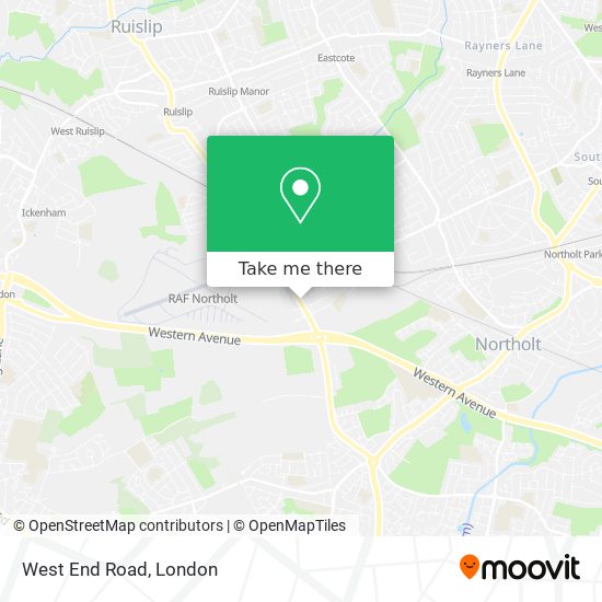 West End Road map