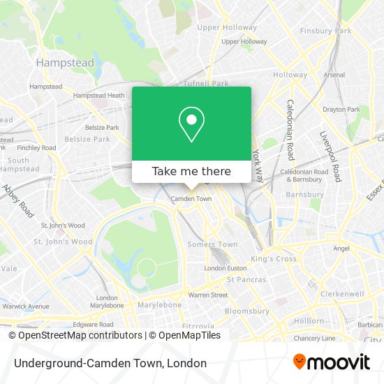 Underground-Camden Town map