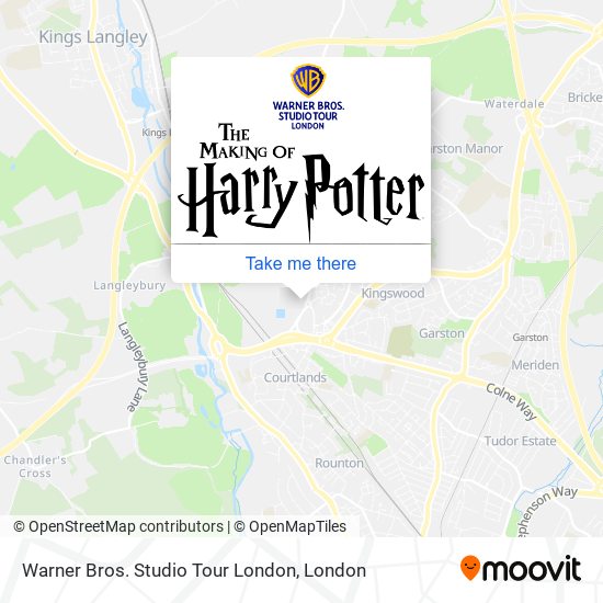 How to get to Warner Bros. Studio Tour London in Three Rivers by Bus, Train  or Tube?