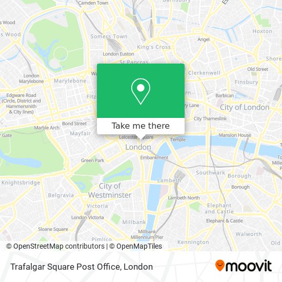 Trafalgar Square Post Office map