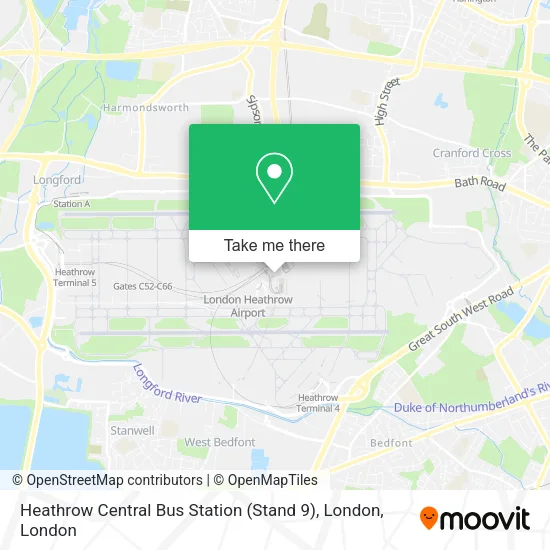 Heathrow Central Bus Station (Stand 9), London map