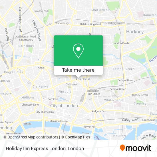 Holiday Inn Express London map