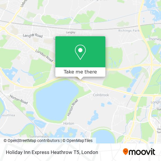 Holiday Inn Express Heathrow T5 map