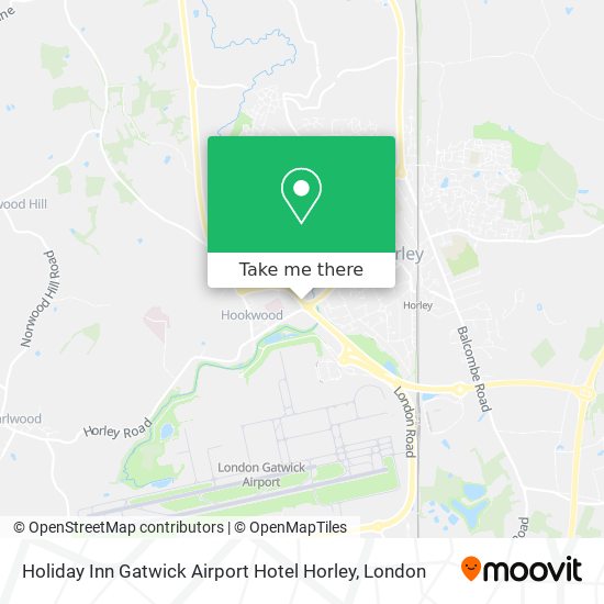 Holiday Inn Gatwick Airport Hotel Horley map