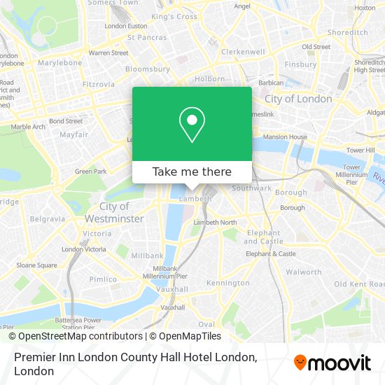 Premier Inn London County Hall Hotel London map