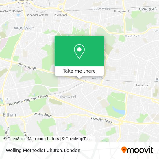 Welling Methodist Church map