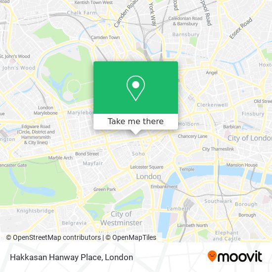 Hakkasan Hanway Place map