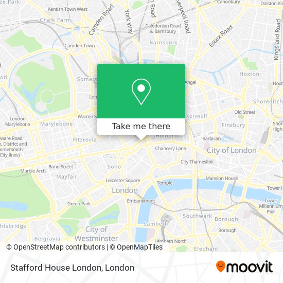 Stafford House London map