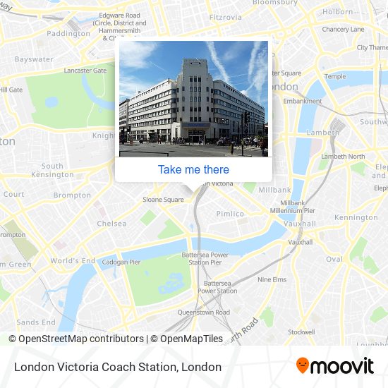 London Victoria Coach Station map