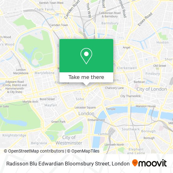 Radisson Blu Edwardian Bloomsbury Street map