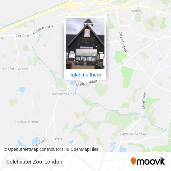 Colchester Zoo map