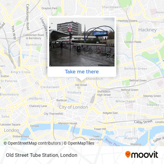 Old Street Tube Station map