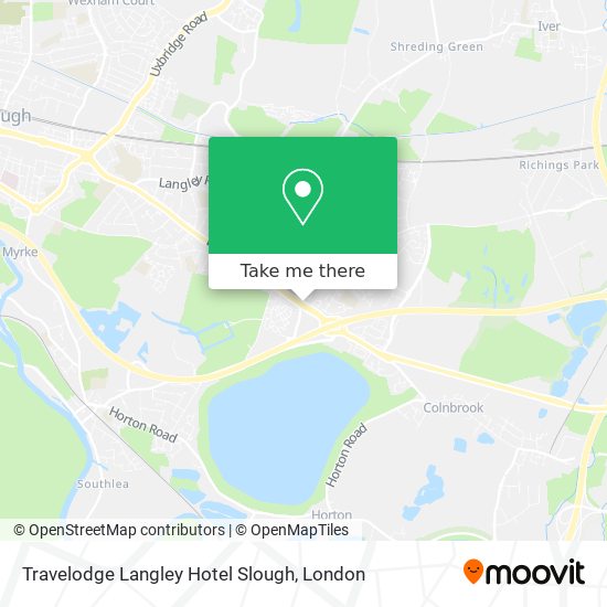 Travelodge Langley Hotel Slough map