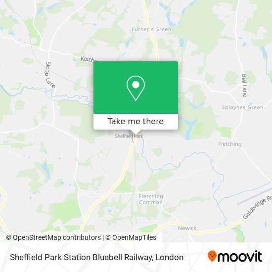 Sheffield Park Station Bluebell Railway map
