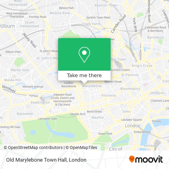 Old Marylebone Town Hall map