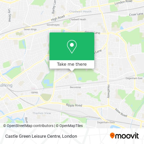Castle Green Leisure Centre map